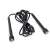 Black fitness jump rope VG-14314_CZ coiled up on a white background