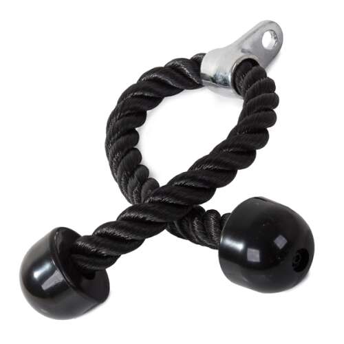 Frânghie neagră pentru triceps pentru antrenamente la sală