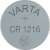 VARTA CR1216 lithium battery, top view