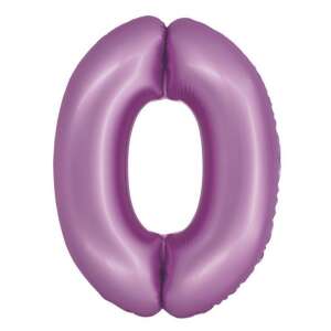 Lavender 0 foil balloon, 30 inches, self-sealing, helium or air filled - Balloon