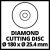 Gyémánt vágókorong 180x25.4mm csempevágóhoz
