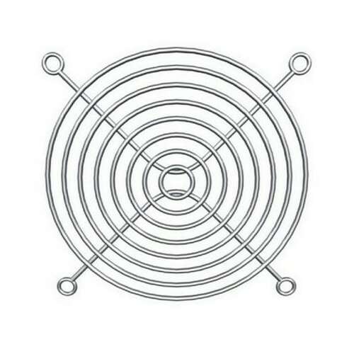 Noctua FG-80 8cm ventilátor rács, fém, fekete - Noctua