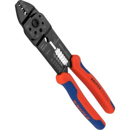 Knipex 97 21 215 C vezetékszigetelő és préselő fogó