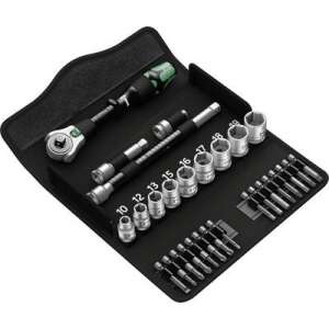 Wera 05004046001 tool set with 28 pieces, open carrying case - Wera Socket Wrench