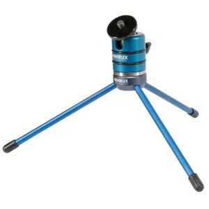Novoflex MicroStativ - Kompakt Háromlábú Fotóállvány - Fekete/Kék 116055066 - Tripod