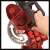 Einhell TC-MS 2112 mitre saw, red, close-up of the motor and blade