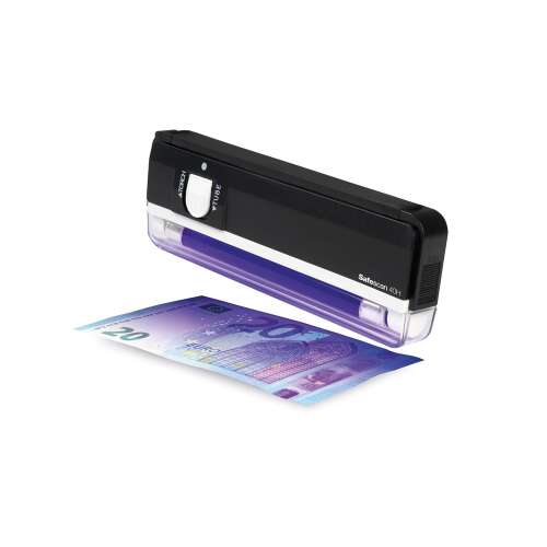 Scanner de bancnote portabil, lampă UV, safescan 40h, negru