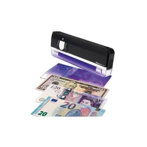 Detector portabil de bancnote Safescan 40H cu lampă UV care examinează diverse valute - Masini de numarat bani, validatoari de bancnote