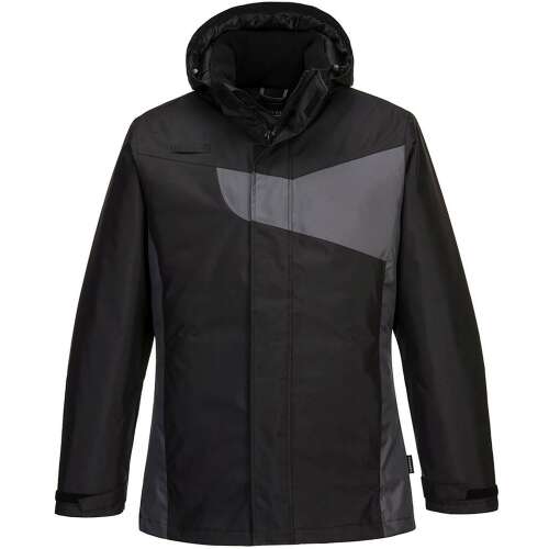 Jachetă de iarnă l portwest negru/gri