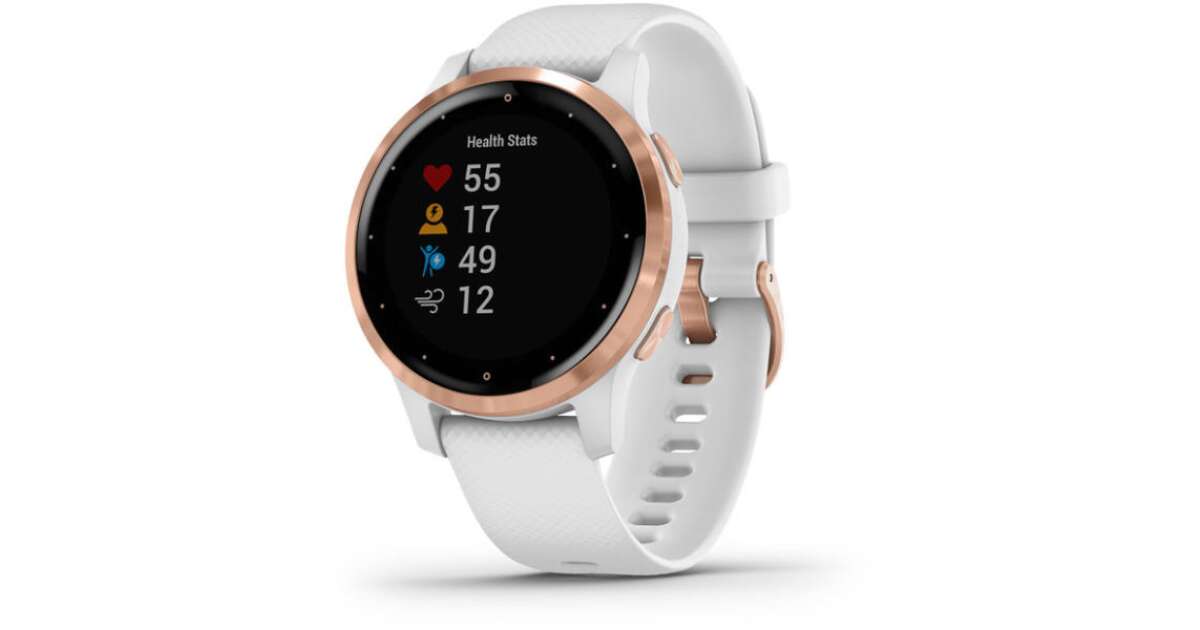 Garmin vívoactive 4S fehér Rose Gold csattal Pepita.hu