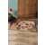Multicolor doormat in use at the entrance, floral mandala design