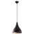 Berceste black 1 ceiling lamp, modern pendant light with black finish and copper inside