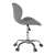 ARGUS NEW irodai szék, szürke króm alappal, oldalnézet