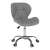 ARGUS NEW irodai szék, szürke króm alappal, elülnézet
