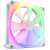 NZXT F140 RGB 140mm fehér PC ventilátor címezhető RGB világítással, oldalnézet
