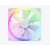 NZXT F140 RGB 140mm white PC fan with addressable RGB lighting