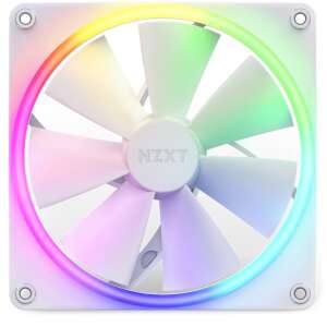 NZXT F140 RGB White PC Fan with Rainbow Lighting - NZXT PC Fan