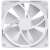 NZXT F140 RGB 140mm white PC fan with addressable RGB lighting, front view
