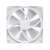NZXT F140 RGB 140mm white PC fan with addressable RGB lighting, front view