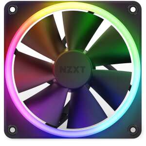NZXT F120 RGB fekete 120mm-es PC ventilátor szivárvány LED gyűrűvel - NZXT