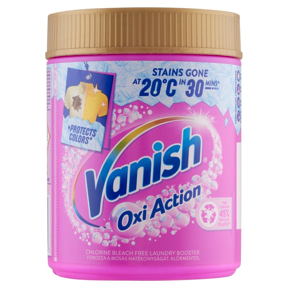 E-shop Vanish Oxi Action Odstraňovač škvŕn prášok Pink 470g