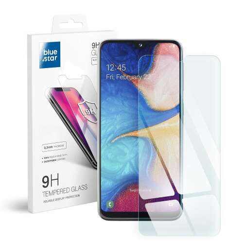 Samsung Galaxy A20e üvegfólia, tempered glass, előlapi, edzett, Bluestar