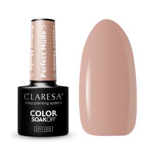 Claresa Perfect Nude 5 Gellack, 5g, UV/LED, leichtes Auftragen - Claresa