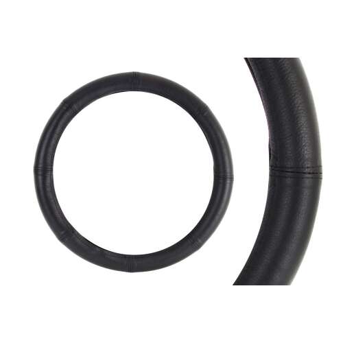 AMiO XL 42-44cm fekete bőr kormányhuzat