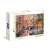 Pudełko z puzzlami Clementoni 6000 elementów przedstawiające ukończoną układankę z widokiem zachodu słońca w Wenecji z gondolą i mostem
