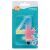 Lumanare aniversara pentru tort, Godan, Cifra 4, 8 cm, Multicolor 50282738