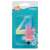 Lumanare aniversara pentru tort, Godan, Cifra 4, 8 cm, Multicolor 50282738