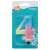 Lumanare aniversara pentru tort, Godan, Cifra 4, 8 cm, Multicolor 50282738