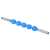 Blue massage roller with 5 spiky balls, for back, neck, and muscle pain relief