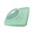 Green plastic sink organizer with suction cup, for sponges, brushes, and dish soap