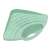 Green plastic sink organizer with suction cup, for sponges, brushes, and dish soap