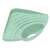 Green plastic sink organizer with suction cup, for sponges, brushes, and dish soap
