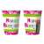 Happy Birthday pink paper cups, 6 pack, 270ml