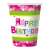 Pahare de hârtie roz Happy Birthday, pachet de 6, 270ml
