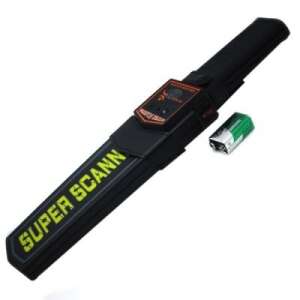 Super Scanner metal detector with battery included, handheld metal detector for finding metal objects - Metal detector