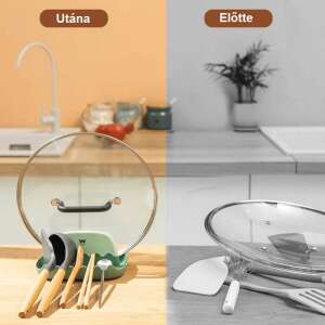 Držiak na kuchynské náradie a veko, 2-dielny set, s odkvapkávacou miskou, na lyžice, stierky, paličky a veká - Kuchynské pomôcky