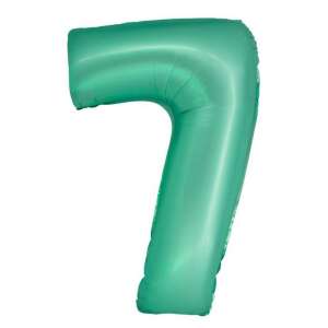 Mint green number 7 foil balloon, 76cm, self-sealing - Amscan Balloon