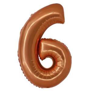 Kupferfolie Ballon Nummer 6, 76 cm - Amscan Luftballons