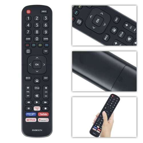 Hisense EN2BO27H Smart TV Távirányító Kollázs