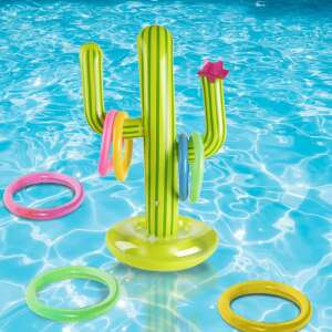 Aufblasbares Kaktus-Ringwurfspiel im Pool, Poolspiel, Wasserspiel, Sommerspaß, Kinderspiel, Spiel für Erwachsene - Garten