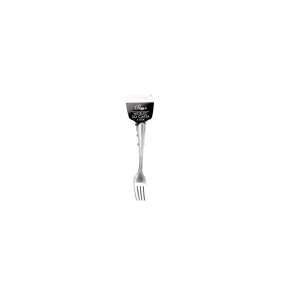 Classic dessert fork, 6 piece set, stainless steel, silver - Fork
