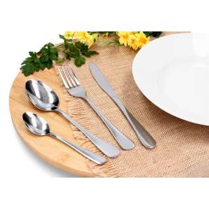 Classic 24 piece stainless steel cutlery set, fork, knife, spoon, teaspoon - Serving