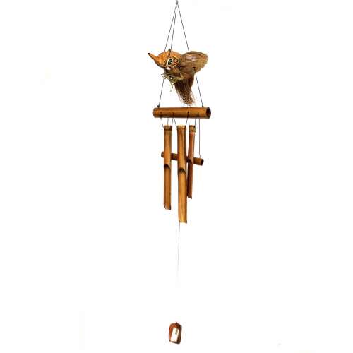 Indonéz Kókusz Bagoly Szélcsengő - 100cm