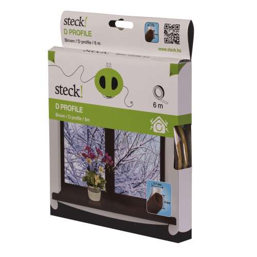 steck! SAD 6B Ablaktömítő, D profil, barna