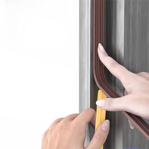 Barna EPDM tömítőprofil felszerelése ajtókeretre - Tömítőszalag