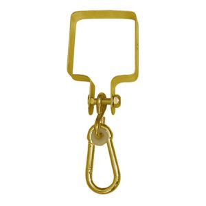 Hintacsukló (karabiner) bilinccsel 90x90mm 8859